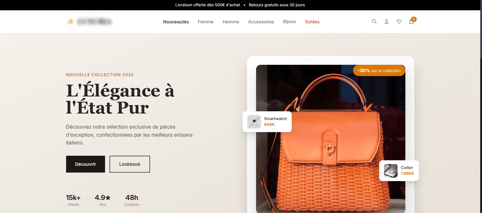 E-commerce Luxury Fashion